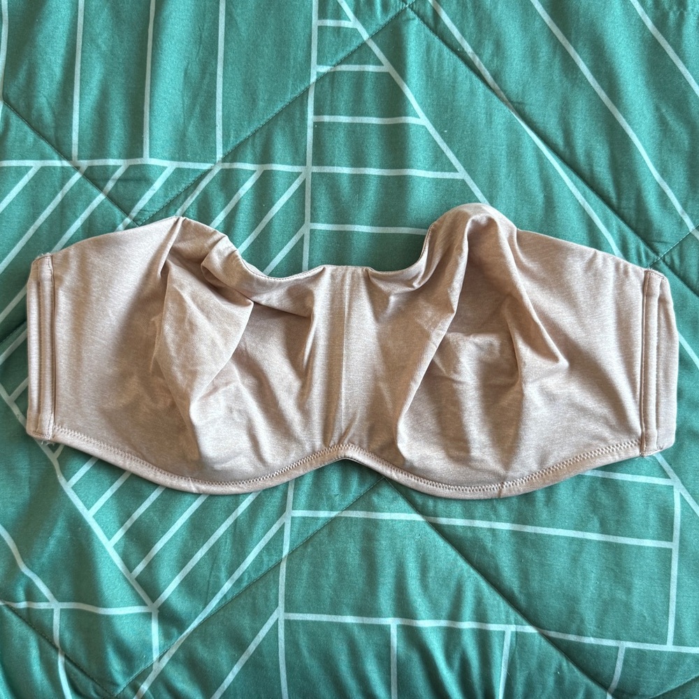 Chic Strapless Bandeau Bra - Nude